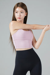 Zero Base Mid Bra Top - Wood Pink