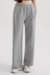 Everyday Cotton Wide Pants - Gray