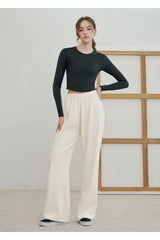 Soft Relaxed-Fit Wide-Leg Pants - Ivory