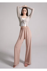 Soft Relaxed-Fit Wide-Leg Pants - Ivory