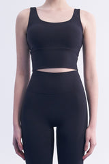 Extreme Pro Half Moon Bra Top - Gentle Black