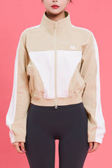 EcoTech High Color-Block Jacket - Beige