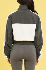 EcoTech High Color-Block Jacket - Beige