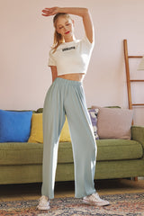 Logo Cropped Short Sleeve T-Shirt  - White