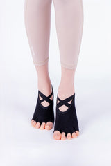 Cross Yoga Socks - Light Beige