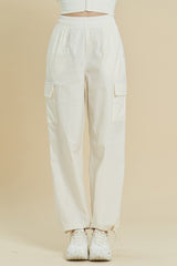 Ecotec Premium String Cargo Pants - Linen Beige