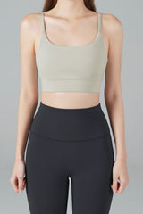 Zero Base Crop Bra Top - Wood Pink