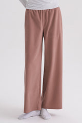 Corduroy Wide-Leg Pants -Black