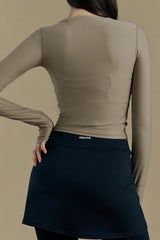 Soft Crop Top - Gray Pink