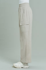 Ecotec Premium String Cargo Pants - Linen Beige