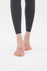 Cross Yoga Socks - Light Beige