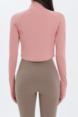 Zero Active Crop Jacket - Coral Pink