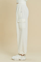 Ecotec Premium String Cargo Pants - Linen Beige