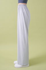 Soft Relaxed-Fit Wide-Leg Pants - Ivory