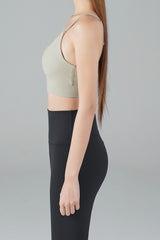 Zero Base Crop Bra Top - Wood Pink