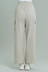 Ecotec Premium String Cargo Pants - Linen Beige