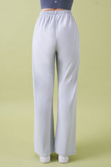 Soft Relaxed-Fit Wide-Leg Pants - Ivory