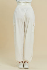 Ecotec Premium String Cargo Pants - Linen Beige