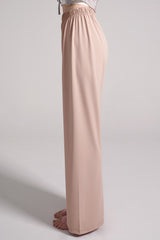Soft Relaxed-Fit Wide-Leg Pants - Ivory