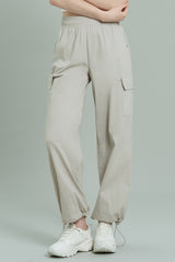 Ecotec Premium String Cargo Pants - Linen Beige