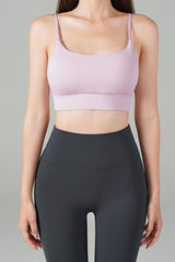 Zero Base Crop Bra Top - Wood Pink