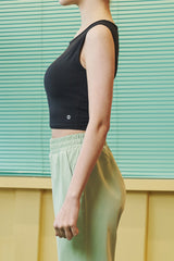 Real Fresh Crop Sleeveless Top - Navy