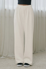 Soft Relaxed-Fit Wide-Leg Pants - Ivory