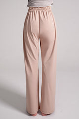 Soft Relaxed-Fit Wide-Leg Pants - Ivory