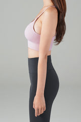 Zero Base Crop Bra Top - Wood Pink
