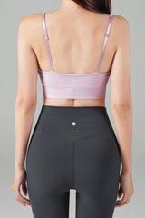 Zero Base Crop Bra Top - Wood Pink