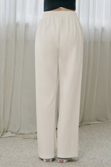 Soft Relaxed-Fit Wide-Leg Pants - Ivory