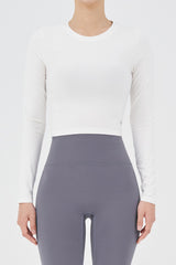 Cozy Daily Crop T-Shirt - Beige