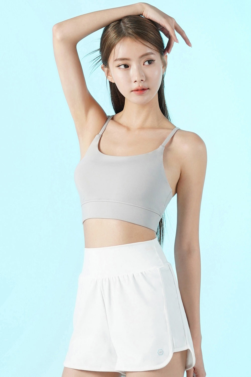Zero Base Crop Bra Top - Hush Gray