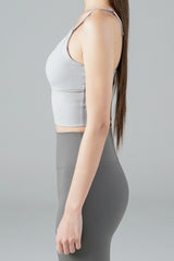 Zero Base Mid Bra Top - Wood Pink