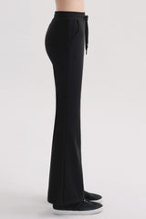 Cotton Peach Bootcut Pants - Brown