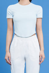 Round Crop Short Sleeve - Ivory