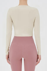 Cozy Daily Crop T-Shirt - Beige