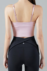 Zero Base Mid Bra Top - Wood Pink