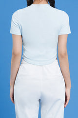 Round Crop Short Sleeve - Ivory