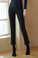 Zero Slim-Fit Fleece-Lined Slacks - Black