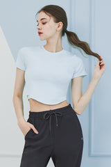 Round Crop Short Sleeve - Ivory