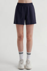 2-in-1 Training Shorts with Built-in Leggings - Navy