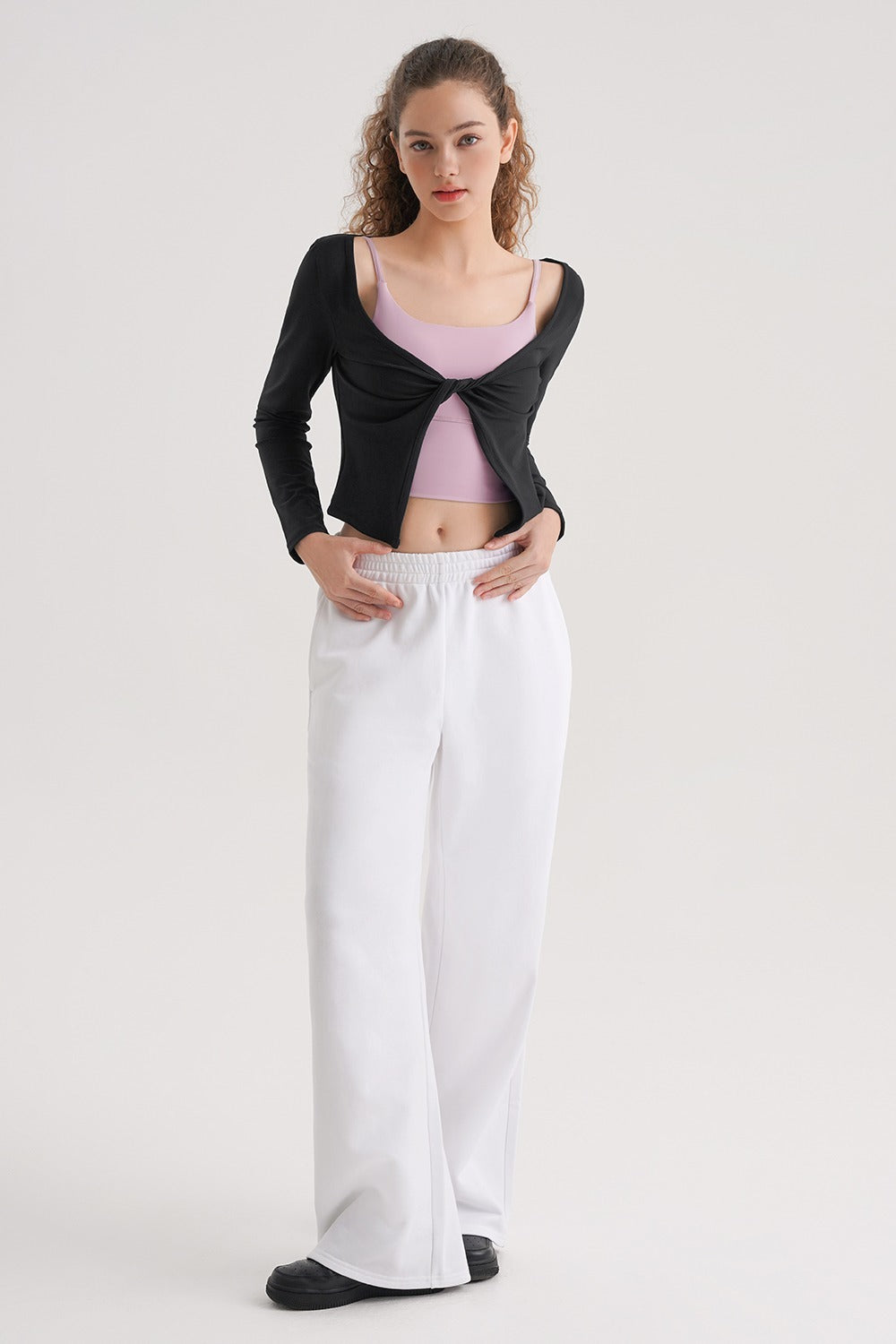 Everyday Cotton Wide Pants - White