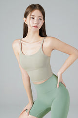 Zero Base Mid Bra Top - Wood Pink