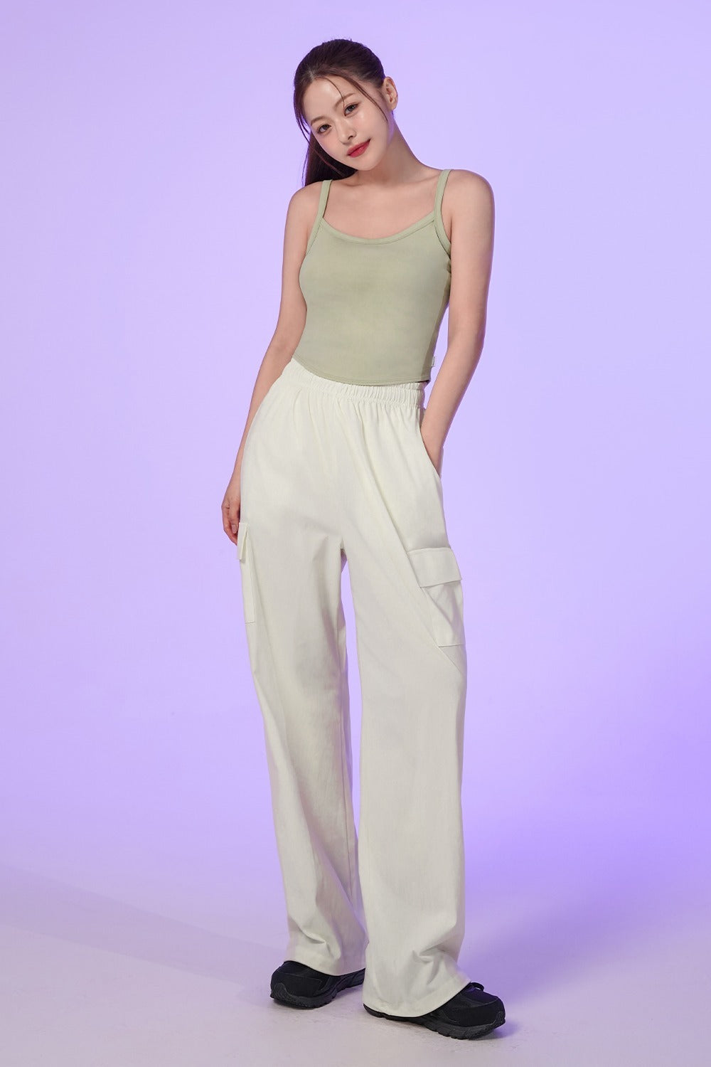 Ecotec Premium String Cargo Pants - Ivory