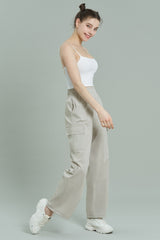 Ecotec Premium String Cargo Pants - Linen Beige