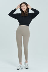 EcoTech Premium Cropped Zip-Up Hoodie - Salt Green