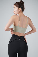 Zero Base Crop Bra Top - Wood Pink