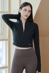 Zero Active Crop Jacket - Coral Pink