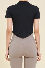 Round Crop Short Sleeve - Ivory